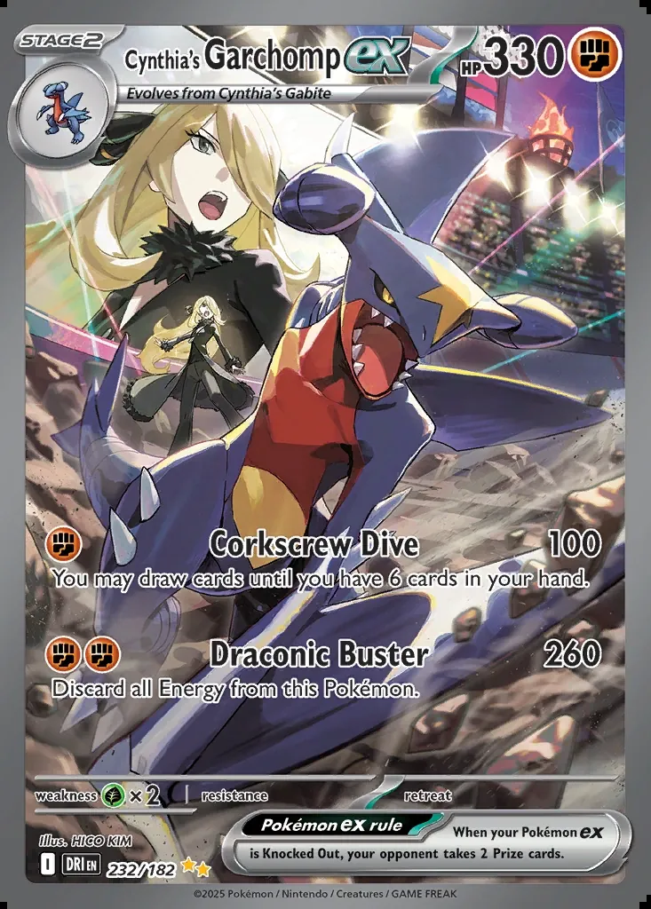 Cynthia's Garchomp ex, Destined Rivals 232/182