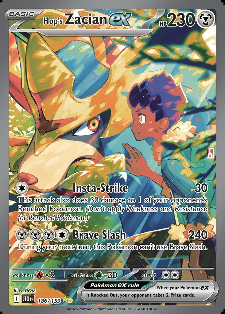 Hop's Zacian ex, Journey Together 186/159