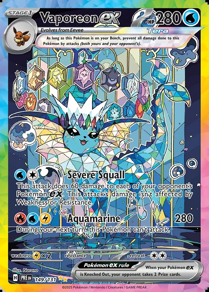 Vaporeon ex, Prismatic Evolutions 149/131