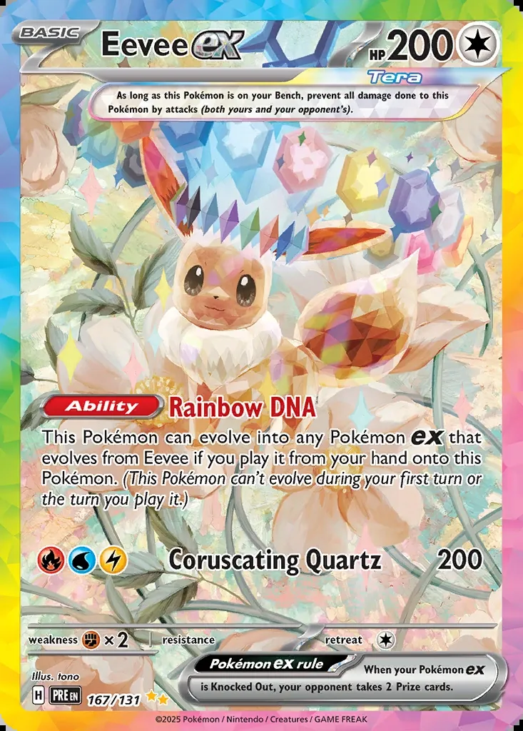 Eevee ex, Prismatic Evolutions 167/131