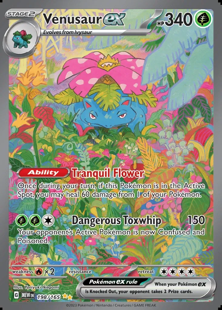 Venusaur ex, Pokémon 151 198/165