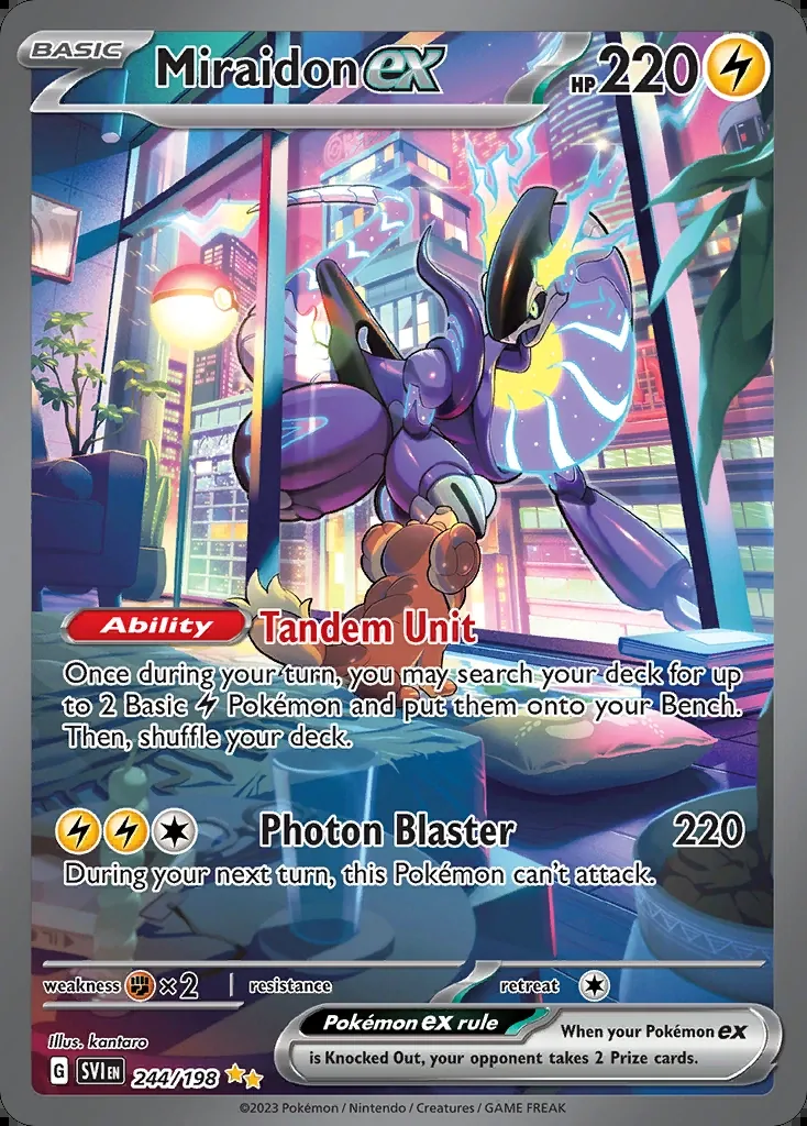 Miraidon ex, Scarlet & Violet 244/198