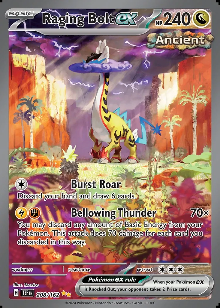 Raging Bolt ex, Temporal Forces 208/162