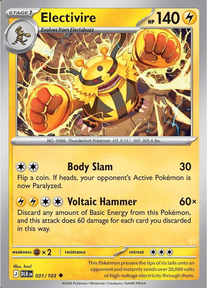 Electivire, Delta Reign 031/103