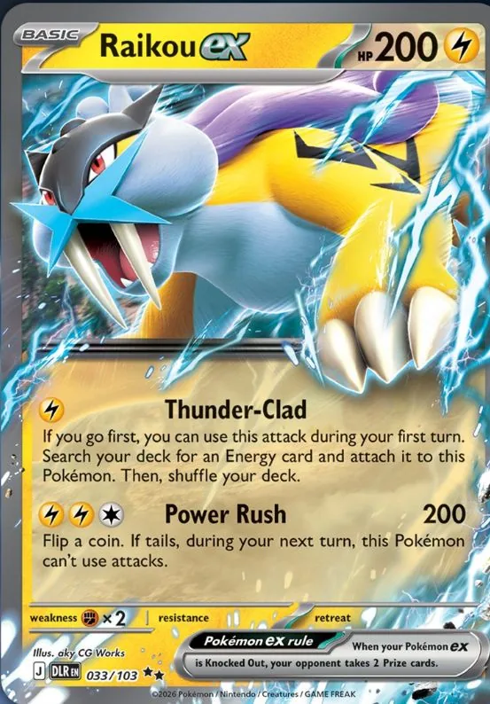 Raikou ex, Delta Reign 033/103