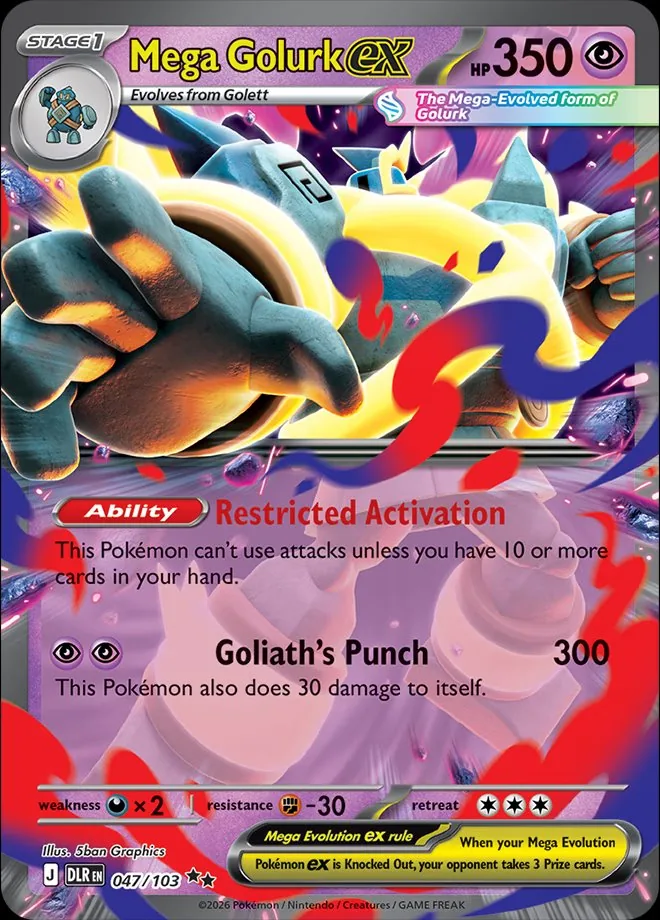 Mega Golurk ex, Delta Reign 047/103