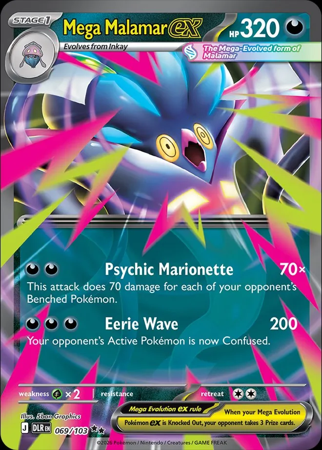 Mega Malamar ex, Delta Reign 069/103