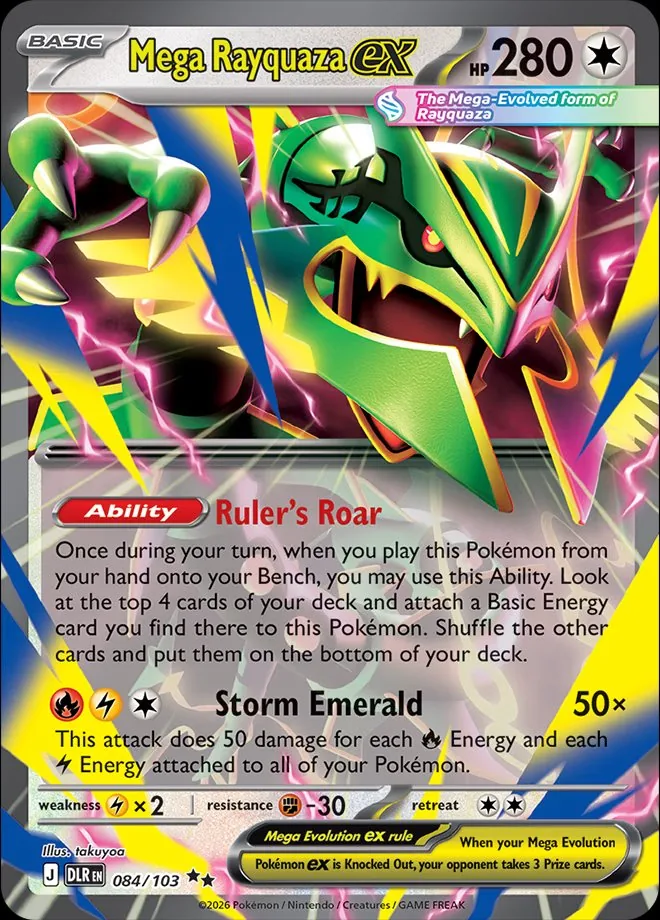 Mega Rayquaza ex, Delta Reign 084/103