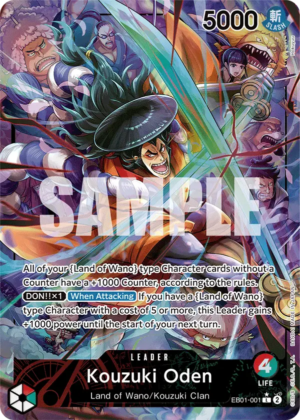 Kouzuki Oden (Alt Art), Extra Booster: Memorial Collection EB01-001
