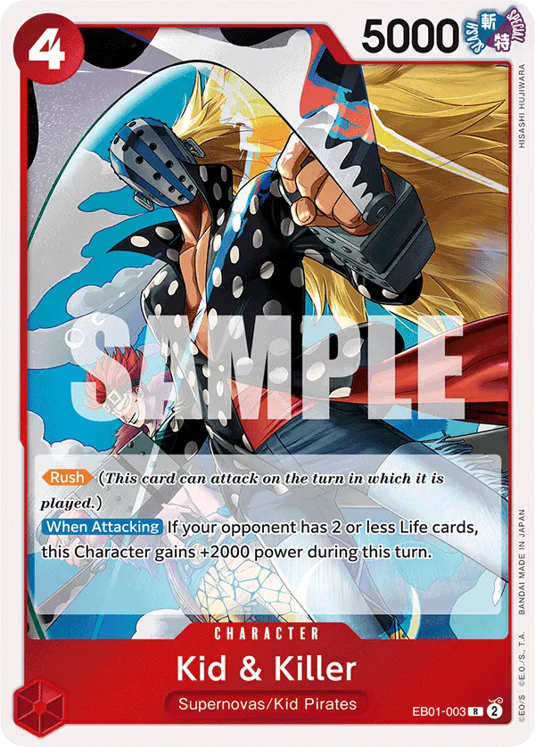 Kid & Killer, Extra Booster: Memorial Collection EB01-003