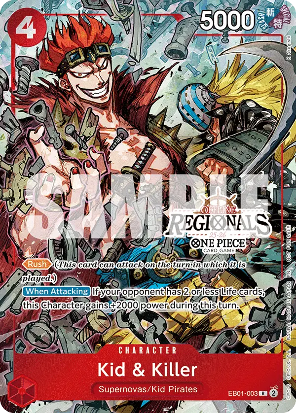 Kid & Killer (Offline Regional Participation Pack 2025 Vol.2), One Piece Promotion Cards EB01-003
