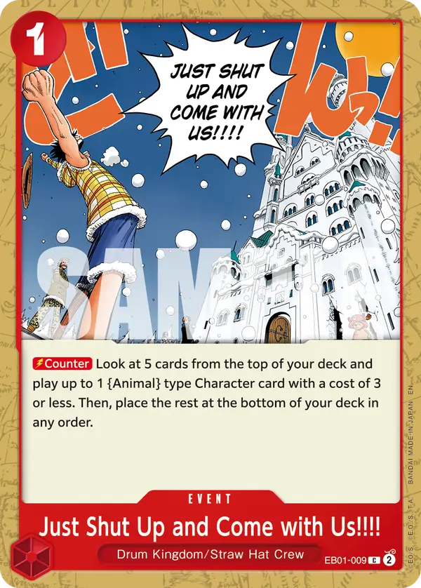 Just Shut Up and Come with Us!!!! (Reprint), Premium Booster -The Best- Vol. 2 EB01-009