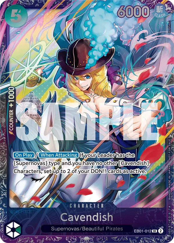 Cavendish (Treasure Cup 2024), One Piece Promotion Cards EB01-012