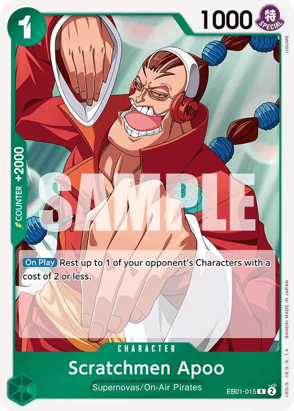 Scratchmen Apoo, Extra Booster: Memorial Collection EB01-015