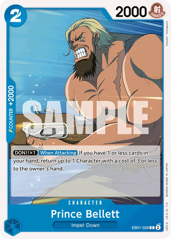 Prince Bellett, Extra Booster: Memorial Collection EB01-026