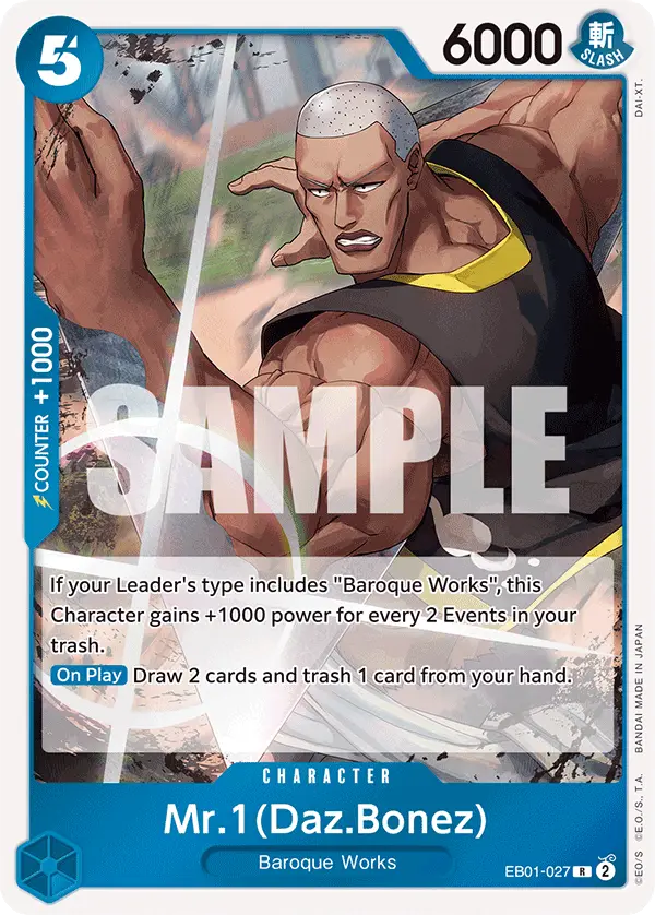 Mr. 1 (Daz.Bonez), Extra Booster: Memorial Collection EB01-027