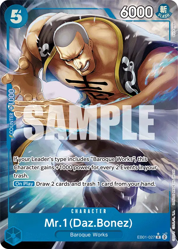 Mr. 1 (Daz.Bonez Alt Art), Extra Booster: Memorial Collection EB01-027