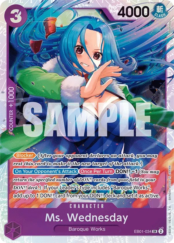 Ms. Wednesday, Extra Booster: Memorial Collection EB01-034