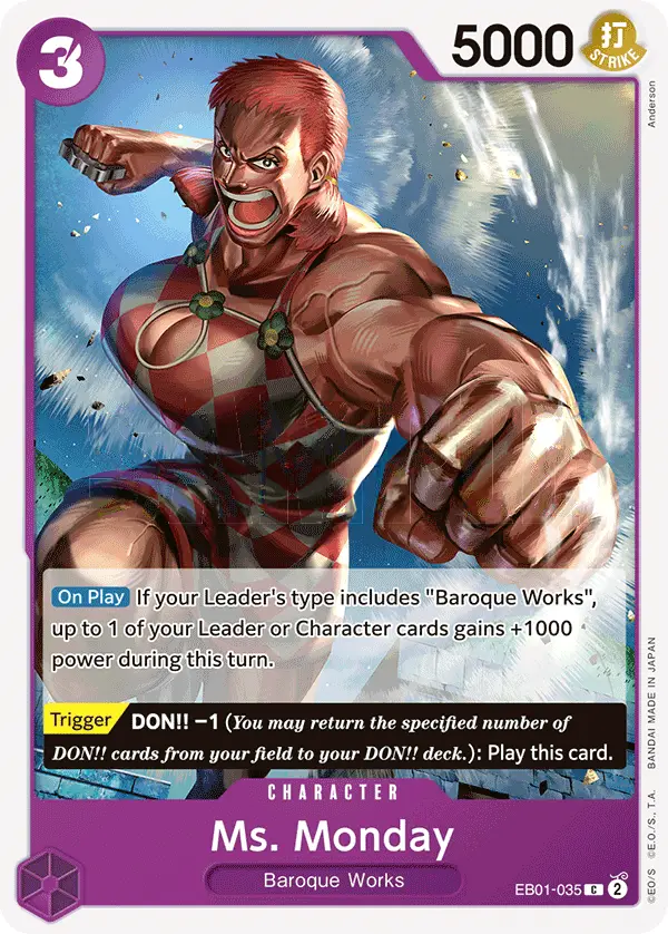 Ms. Monday, Extra Booster: Memorial Collection EB01-035