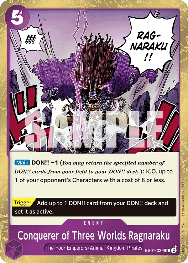 Conquerer of Three Worlds Ragnaraku, Extra Booster: Memorial Collection EB01-039