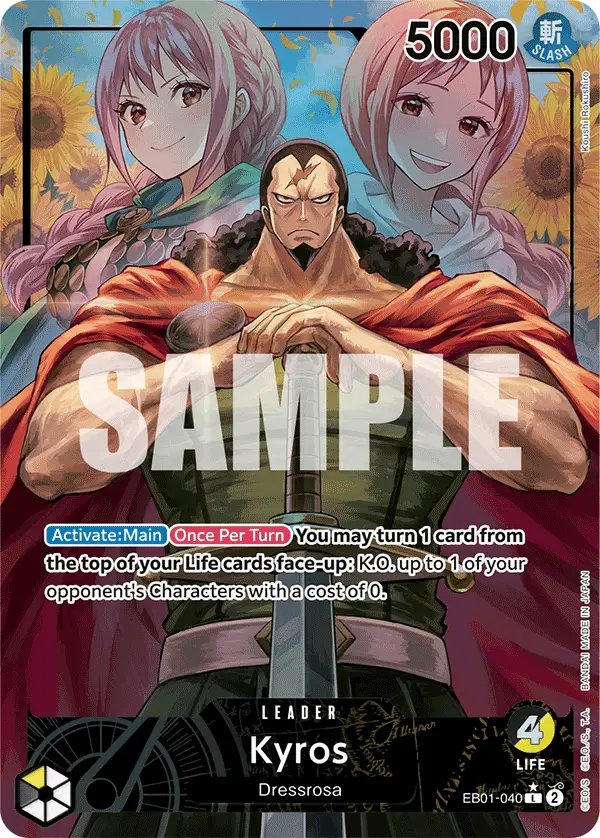Kyros (Alt Art), Extra Booster: Memorial Collection EB01-040