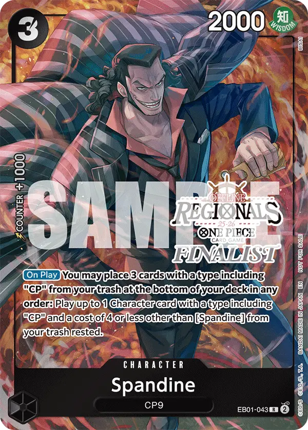 Spandine (Offline Regional Finalist Card Set 2025 Vol.1), One Piece Promotion Cards EB01-043