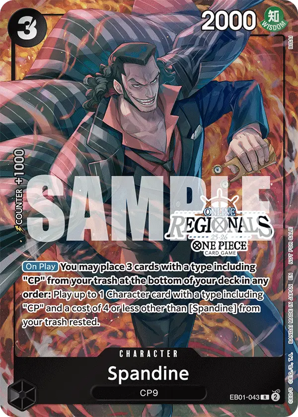 Spandine (Online Regional Participation Pack 2025 Vol.1), One Piece Promotion Cards EB01-043