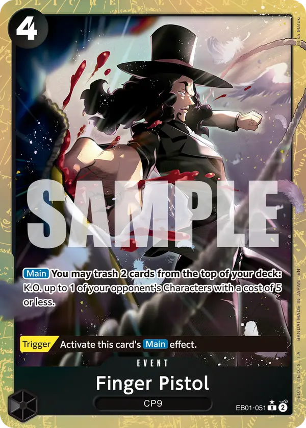 Finger Pistol (Alt Art), Premium Booster -The Best- Vol. 2 EB01-051
