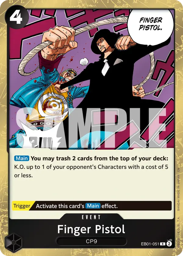 Finger Pistol (Reprint), Premium Booster -The Best- Vol. 2 EB01-051