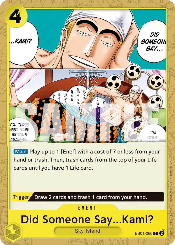 Did Someone Say...Kami? (Reprint), Premium Booster -The Best- Vol. 2 EB01-060