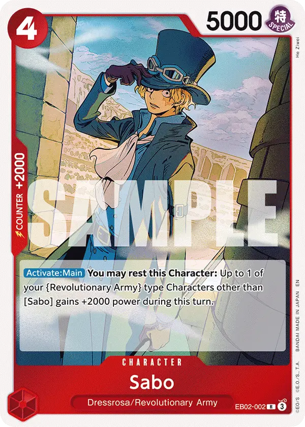 Sabo, Extra Booster: Anime 25th Collection EB02-002