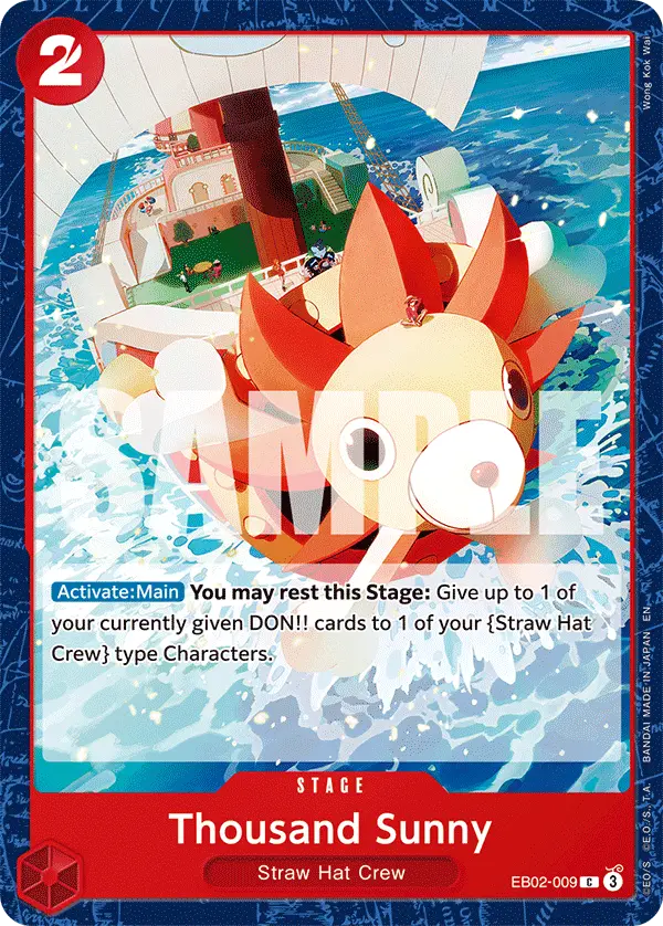 Thousand Sunny, Extra Booster: Anime 25th Collection EB02-009