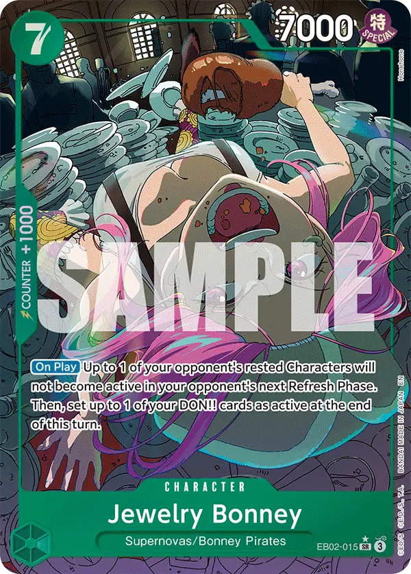 Jewelry Bonney (Alt Art), Extra Booster: Anime 25th Collection EB02-015