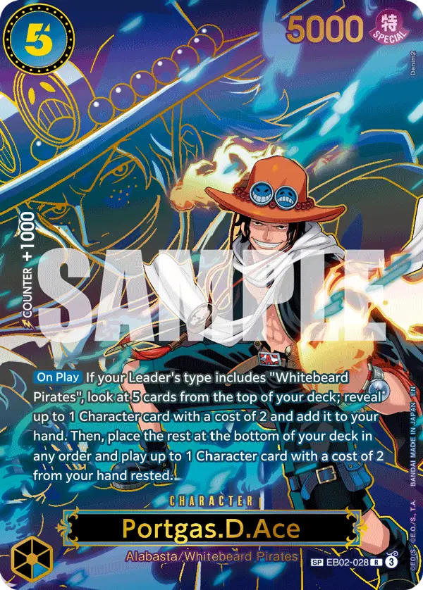 Portgas.D.Ace (SP), Carrying On His Will EB02-028