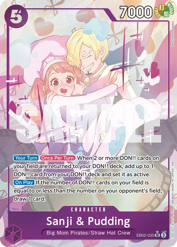 Sanji & Pudding (Alt Art), Extra Booster: Anime 25th Collection EB02-035