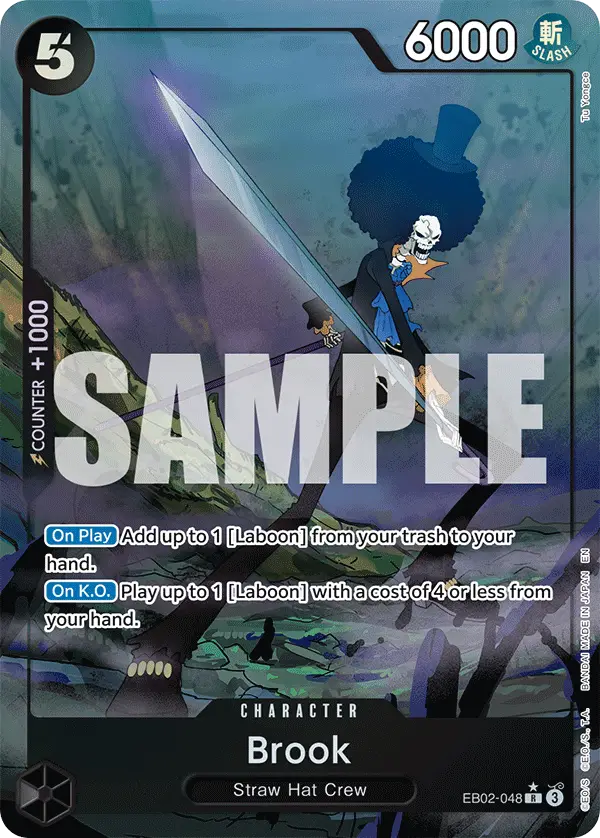 Brook (Alt Art), Extra Booster: Anime 25th Collection EB02-048
