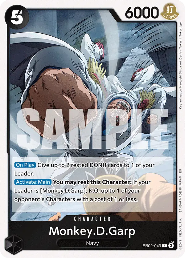 Monkey.D.Garp, Extra Booster: Anime 25th Collection EB02-049