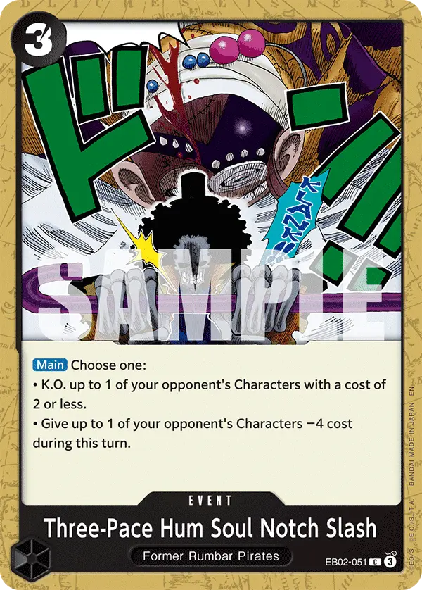 Three-Pace Hum Soul Notch Slash, Extra Booster: Anime 25th Collection EB02-051
