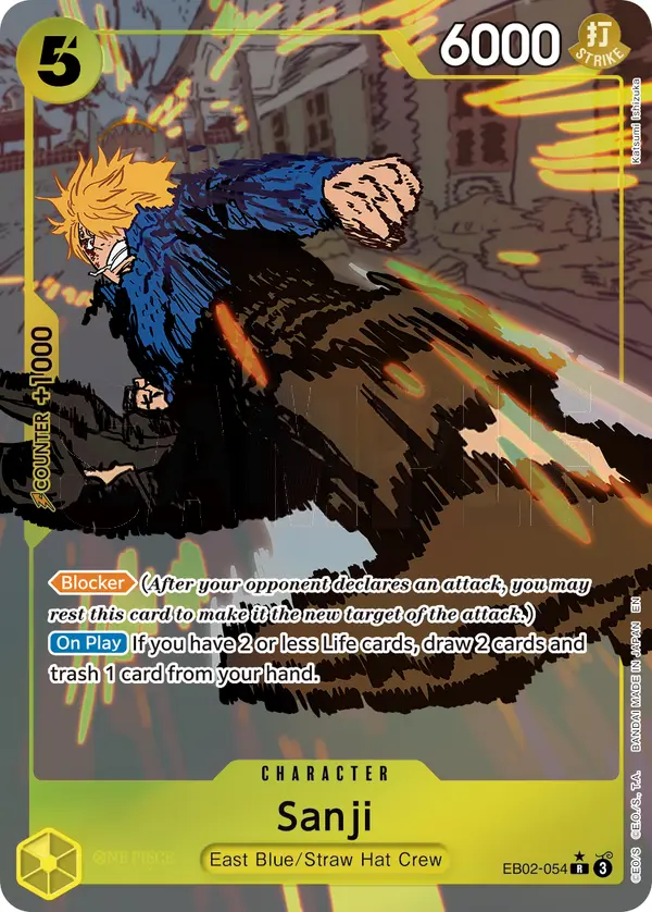 Sanji (Alt Art), Extra Booster: Anime 25th Collection EB02-054