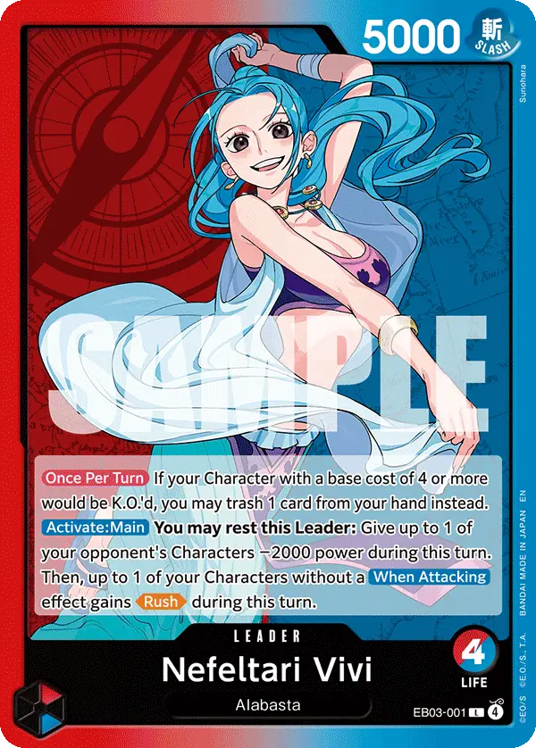 Nefeltari Vivi, Extra Booster: One Piece Heroines Edition EB03-001