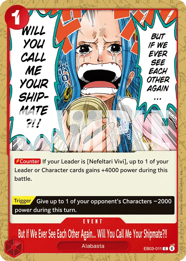 But If We Ever See Each Other Again... Will You Call Me Your Shipmate?!!, Extra Booster: One Piece Heroines Edition EB03-011