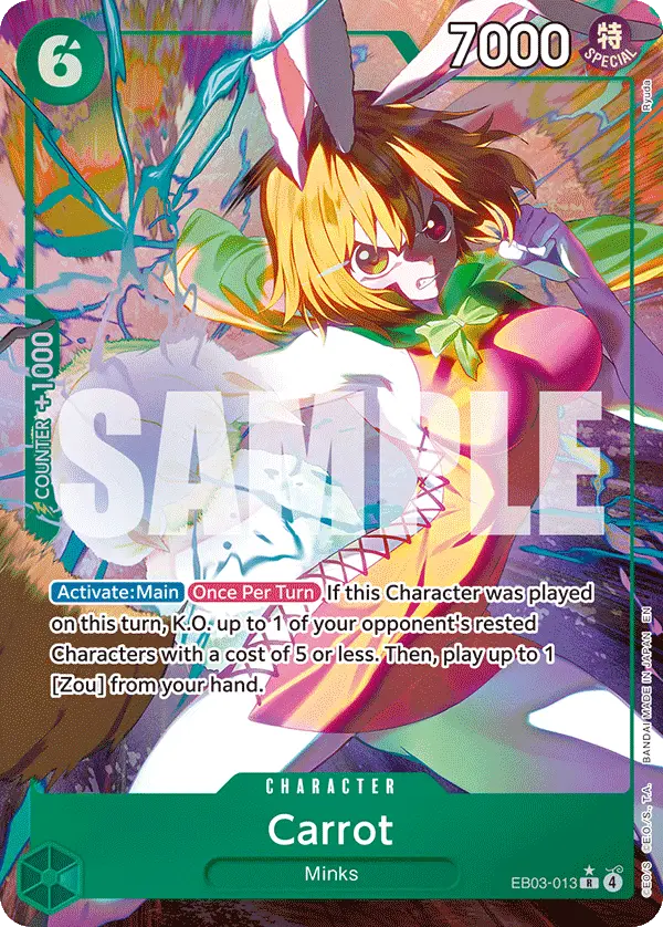 Carrot (Alt Art), Extra Booster: One Piece Heroines Edition EB03-013
