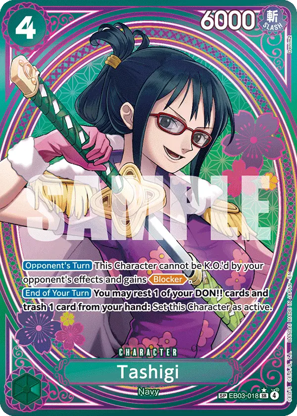 Tashigi (SP), Extra Booster: One Piece Heroines Edition EB03-018
