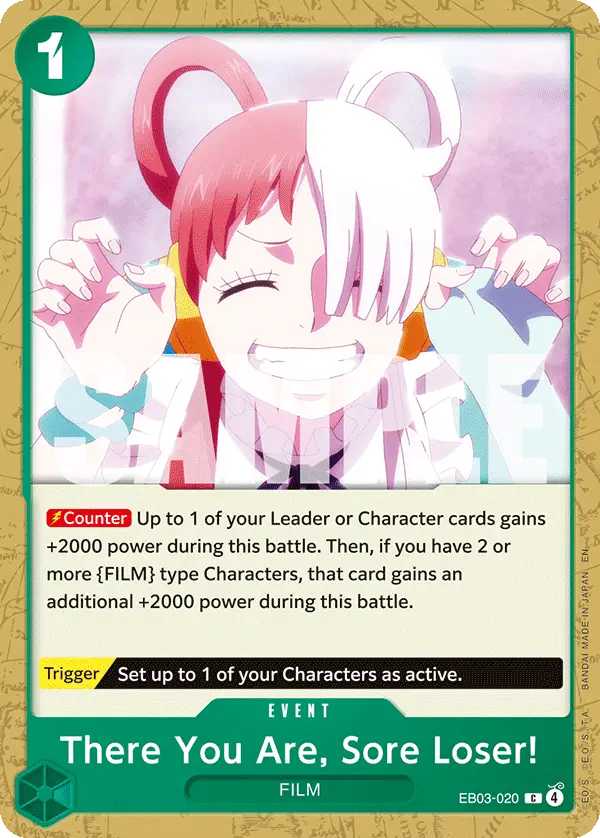There You Are, Sore Loser!, Extra Booster: One Piece Heroines Edition EB03-020