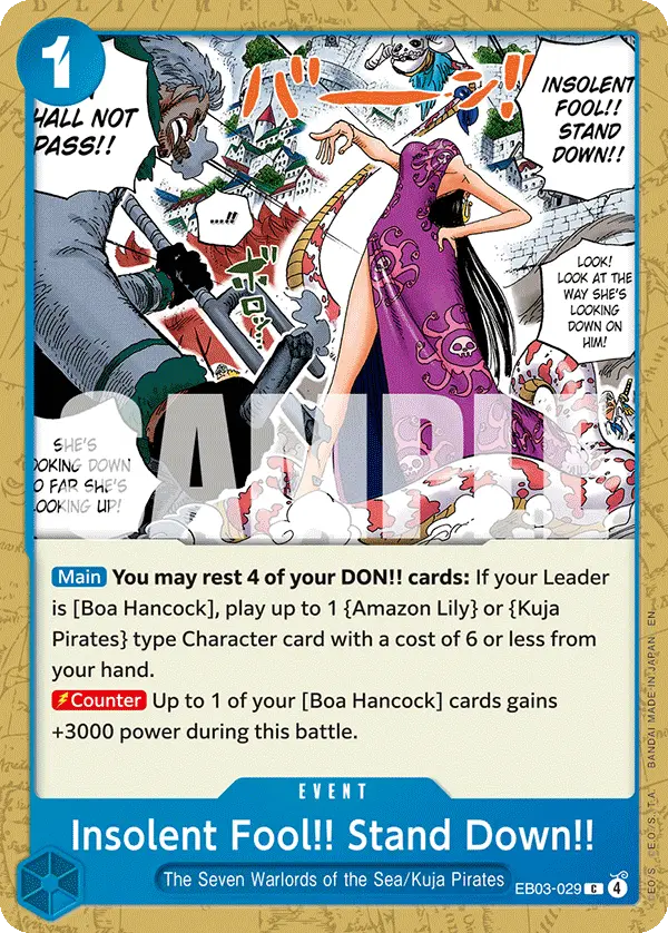 Insolent Fool!! Stand Down!!, Extra Booster: One Piece Heroines Edition EB03-029