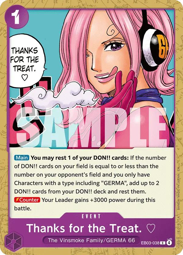 Thanks for the Treat., Extra Booster: One Piece Heroines Edition EB03-038