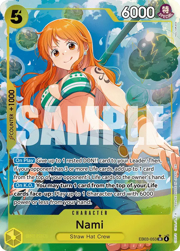 Nami (Alt Art), Extra Booster: One Piece Heroines Edition EB03-053
