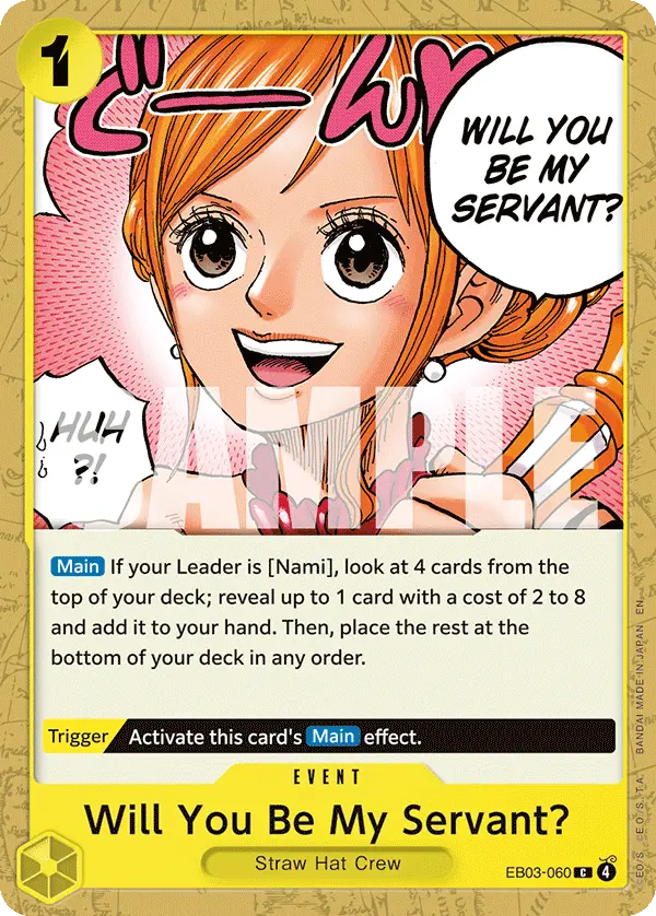 Will You Be My Servant?, Extra Booster: One Piece Heroines Edition EB03-060
