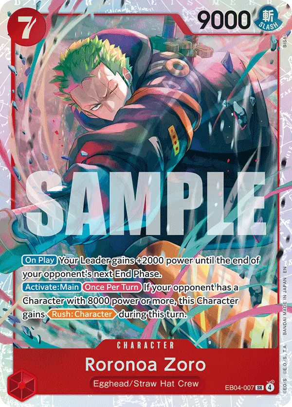 Roronoa Zoro, Adventure on Kami's Island EB04-007