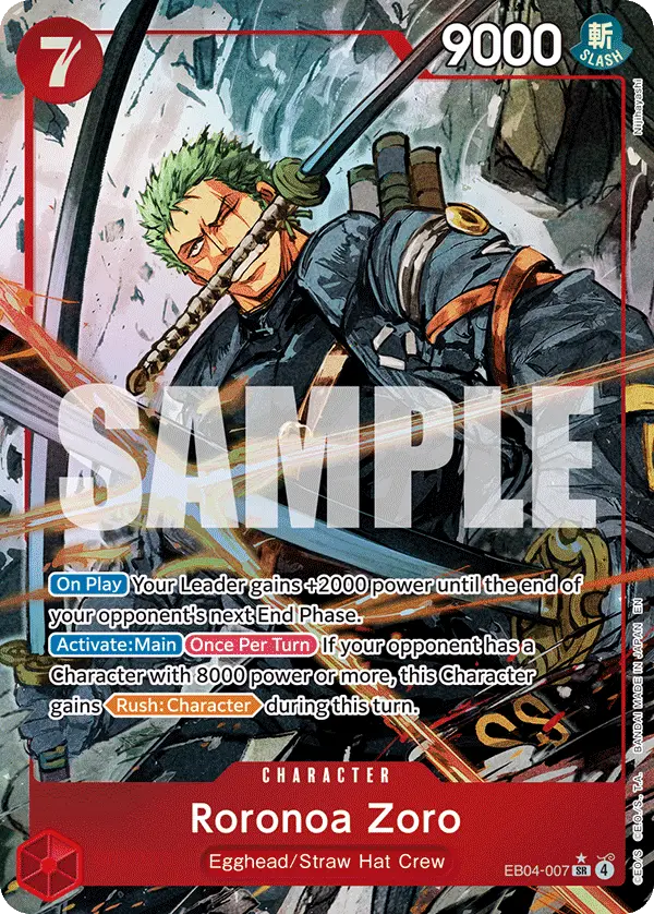Roronoa Zoro (Alt Art), Adventure on Kami's Island EB04-007